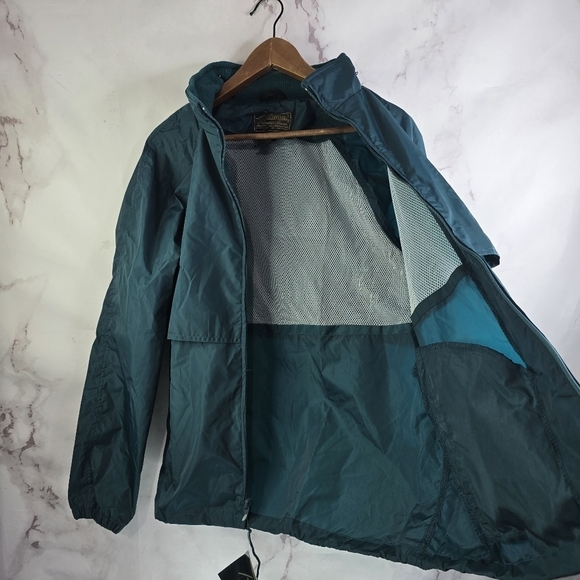 Vintage Eddie Bauer Jacket Men Large Forest Windbreaker Nylon Anorak Sac Jac NOS - Picture 11 of 15